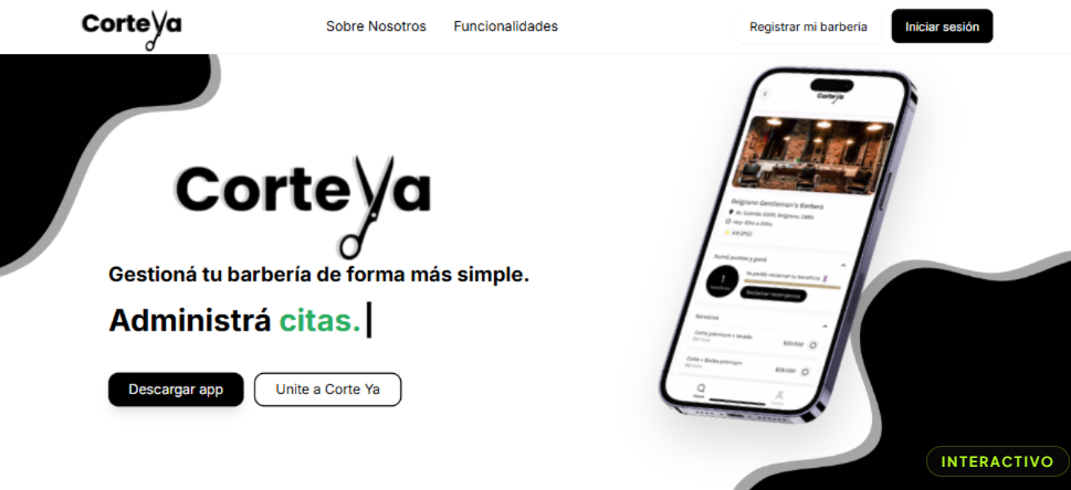 Sistema para Barberías | CorteYa